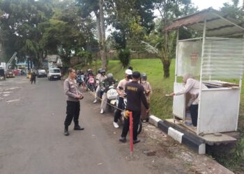 Kapolsek Sukabumi lakukan pengecekan Objek Wisata