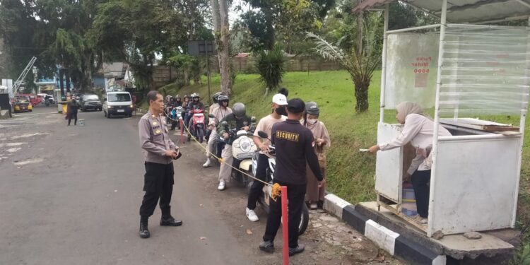 Kapolsek Sukabumi lakukan pengecekan Objek Wisata