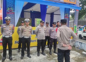 Polsek Warudoyong Lakukan Pengamanan Kunjungan Tatap Muka Di Lapas Nyomplong