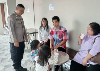 Minggu Kasih, Polsek Cisaat  Berikan Pengamanan Ibadah Kebaktian Minggu Gereja GBI MNCC Sukabumi