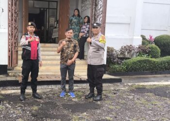 Minggu Kasih Polsek Baros laksanakan pengamanan Minggu Kasih Gereja Sidang Kristus