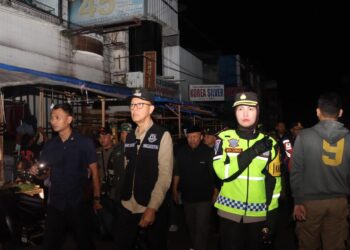 Bareng Unsur Forkopimda, Kapolres Sukabumi Kota Pantau Situasi Malam Takbir