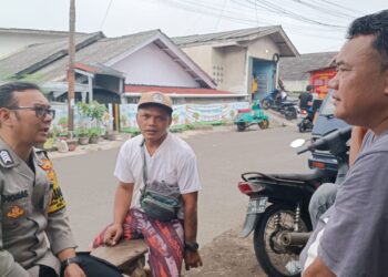 Sapa warga nya, Bhabinkamtibmas desa Sudajaya Girang beri himbauan.