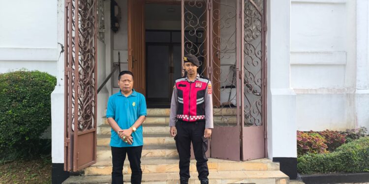 Polsek Baros Berikan Rasa Aman, Nyaman. Minggu Kasih Gereja Sidang Kristus
