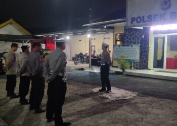 Antisipasi Malam Minggu. Polsek Baros gelar Patroli KRYD