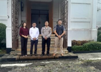 Minggu kasih. Polsek Baros Ciptakan Kenyamanan jama’at Gereja Sidang Kristus