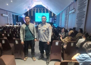 Minggu Kasih, Polsek Cisaat  Berikan Pengamanan Ibadah Kebaktian Minggu Gereja GBI MNCC Sukabumi