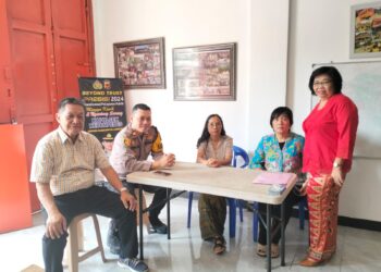 Kapolsek Kebonpedes Pimpin Pengamanan Ibadah Minggu Kasih di Gereja Bethel Indonesia Pajagalan 23 Kota Sukabumi