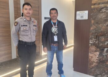 Minggu Kasih, Polsek Cisaat  Berikan Pengamanan Ibadah Kebaktian Minggu Gereja GBI MNCC Sukabumi