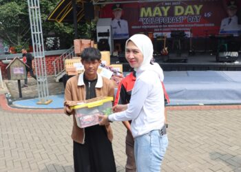 Kapolres Sukabumi Kota AKBP Rita Suwadi Hadiri Peringatan May Day