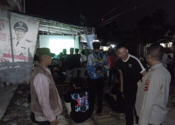 Polsek Kebonpedes Patroli Dan Pengamanan Nobar di Wilayah Kecamatan Kebonpedes