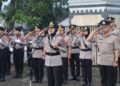 Sambut Hari Bhayangkara ke-79, Polres Sukabumi Kota Gelar Upacara Ziarah dan Tabur Bunga