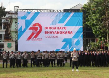 Polres Sukabumi Kota Gelar Upacara Hari Bhayangkara ke-79