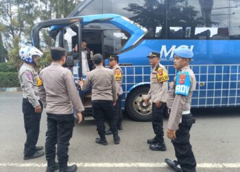 Sekat Massa Aksi ke DPR RI, Polres Sukabumi Kota Kerahkan 151 Personel