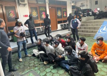 Polres Sukabumi Kota Amankan 13 Peserta Aksi, 12 Positif Narkoba