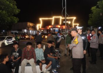Polisi dan TNI di Sukabumi Gelar Patroli Skala Besar, Sisir Jalan Protokol Hingga Obyek Vital