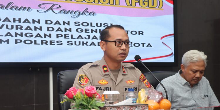 Polres Sukabumi Kota Gelar FGD, Bahas Pencegahan Tawuran Pelajar dan Geng Motor