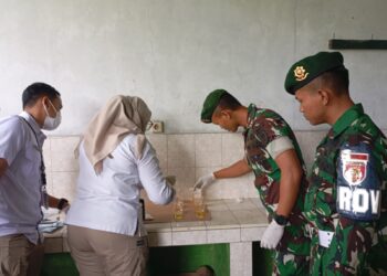 Tes Urine Prajurit, BNNK Sukabumi Pastikan Yon Armed 13 Bersih Narkoba