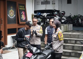 Korban Curanmor di Lapdek Sukabumi Lega Terima Kendaraan, “Alhamdulilah, Motor Saya Kembali”