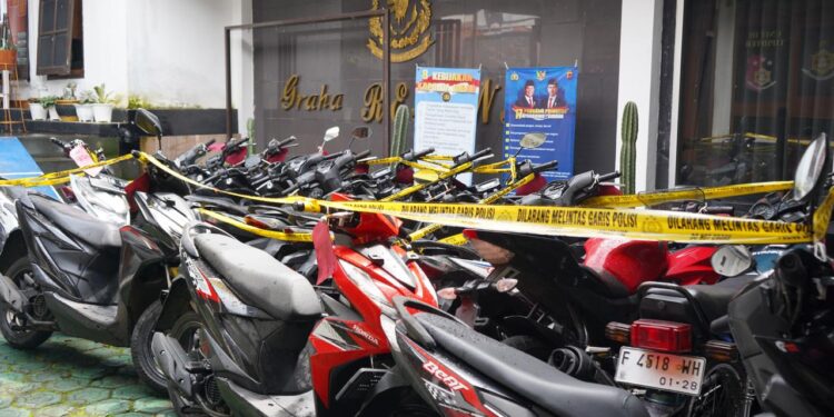 Ungkap 14 Kasus Curanmor, Polres Sukabumi Kota Ringkus 5 Pelaku
