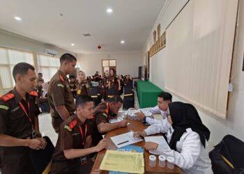 92 Pegawai Kejari Sukabumi Jalani Tes Urine, BNNK Pastikan Seluruhnya Bersih Narkoba