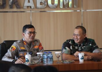 Perkuat Soliditas, Polres Sukabumi Kota Silaturahmi ke Makodim 0607