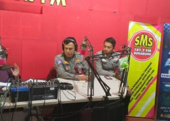 Talkshow di Radio, Polantas di Sukabumi Edukasi kan Kamseltibcarlantas