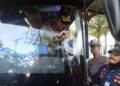 Jelang Mudik Lebaran, Polres Sukabumi Kota Cek Kelaikan Bus dan Sopir