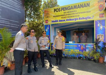 Kapolres Sukabumi Kota Cek Pospam Ops Ketupat Lodaya 2026, Pastikan Personel Siap Layani Pemudik