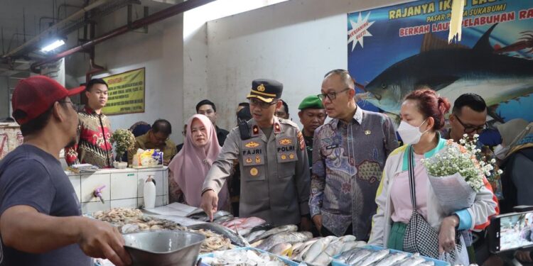Bareng Pemkot, Polres Sukabumi Kota Pantau Bapokting dan BBM Jelang Idulfitri