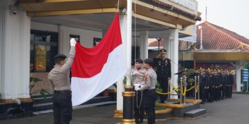 Pimpin Upacara Hari Lahir Pancasila, Wakapolres: Pancasila Harus Tetap Hidup