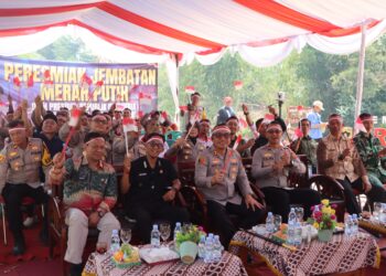Kapolres Sukabumi Kota Ikuti Peresmian Serentak Jembatan Merah Putih Presisi