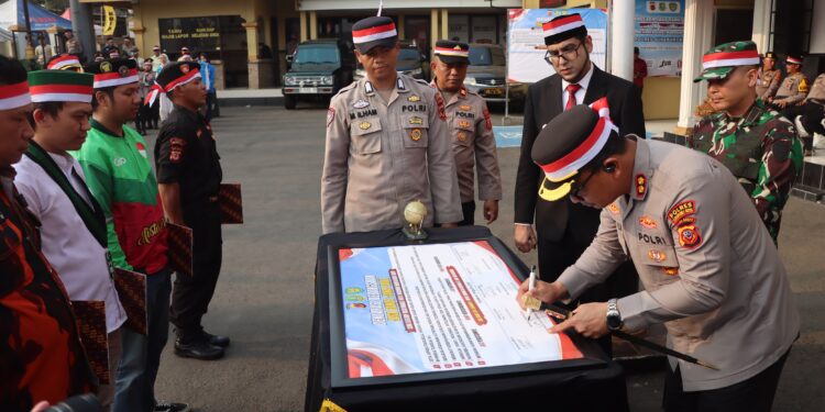 Polres Sukabumi Kota Gelar Apel Kebangsaan Jaga Rawat Jawa Barat