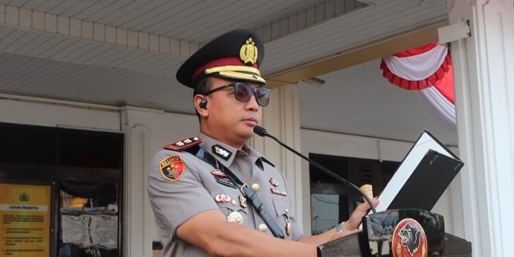 Hari Juang Polri 2026, Kapolres Sukabumi Kota Bacakan Proklamasi Polri