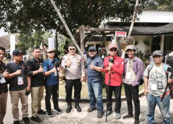 Humas Polda Jabar dan Media Bersinergi Kawal Pesan Kebangsaan dari Sukabumi