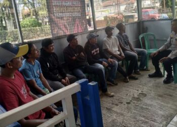 Dekati Ojol Pangkalan dan Juru Parkir, Kapolsek Sukaraja Serap Aspirasi Warga