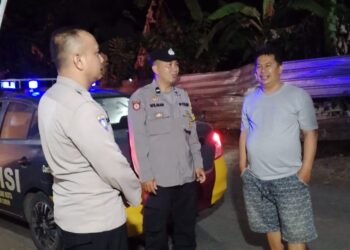 Patroli Malam, Polsek Gunungguruh Imbau Warga Jaga Kamtibmas