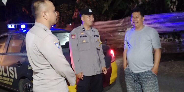 Patroli Malam, Polsek Gunungguruh Imbau Warga Jaga Kamtibmas